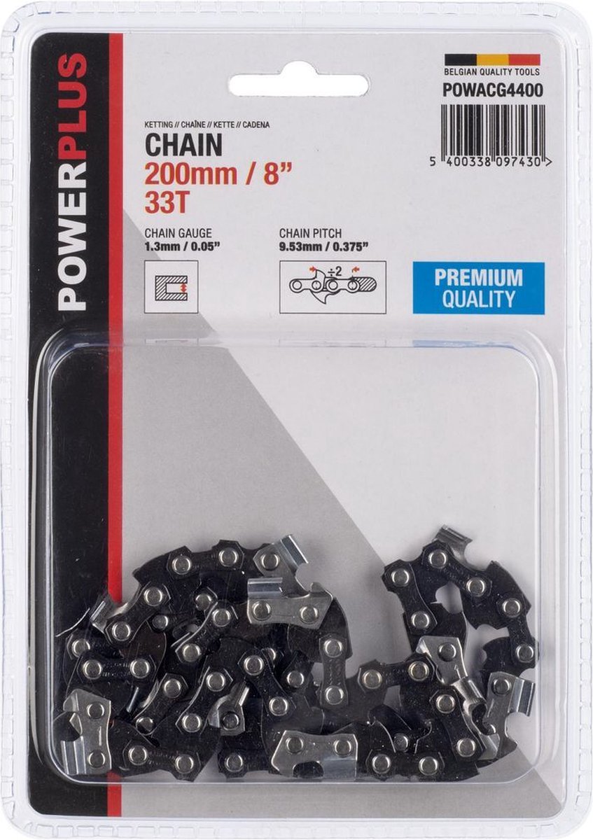 Chaîne Powerplus powacg4400 - 8 - 200 mm - 33 dents - premium