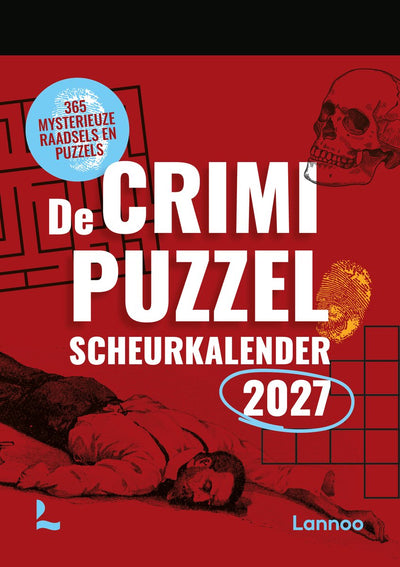 Calendrier détachable puzzle Lannoo de crime 2027