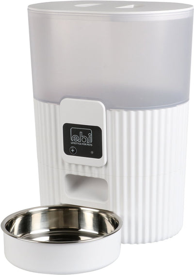 Ebi tinago - mangeoire intelligente - mangeoire automatique pour chat - blanc - 3,5l - 21x15x28cm