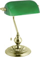 Eglo banquier - lampe de bureau - lampe de table - e27 - 39 cm - vert or