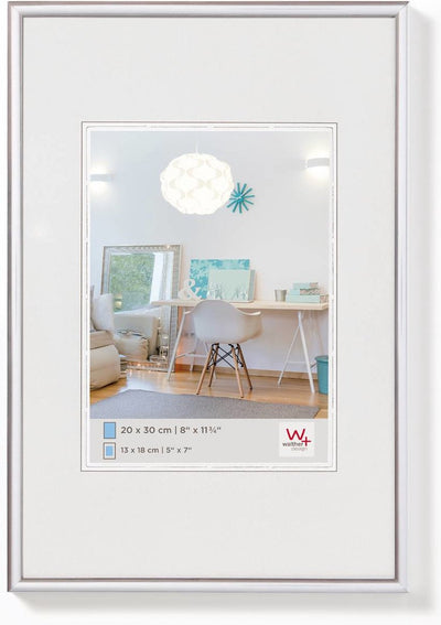 Walther new lifestyle - cadre en plastique - format photo 40x60 cm - argent
