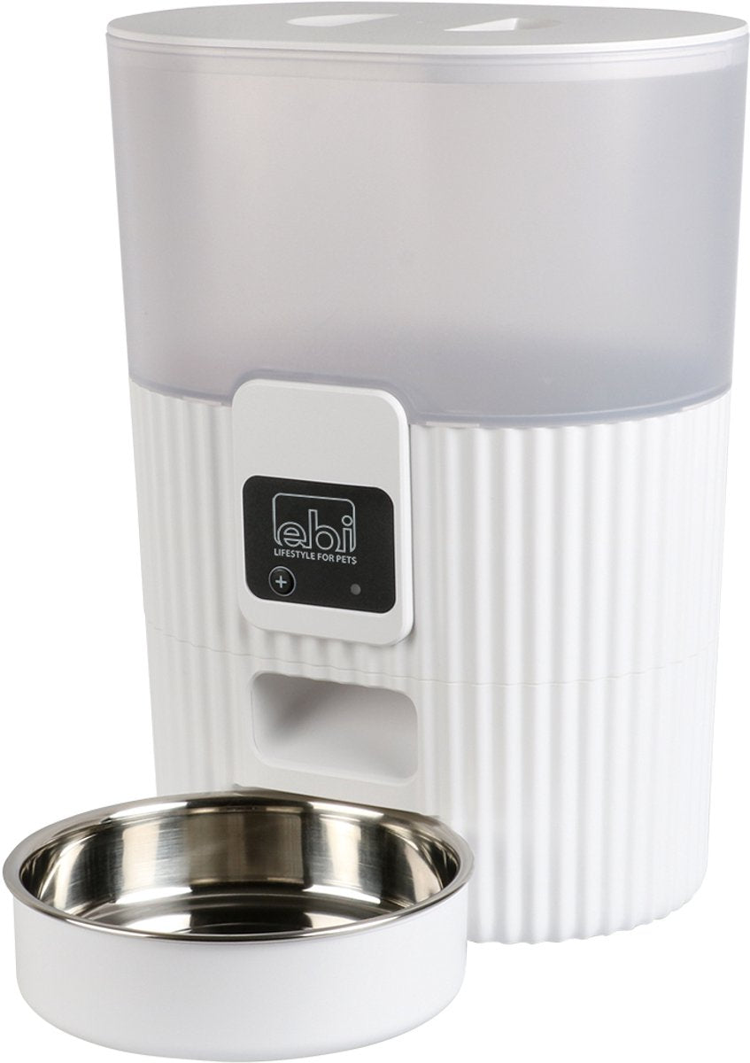 Ebi tinago - mangeoire intelligente - mangeoire automatique pour chat - blanc - 3,5l - 21x15x28cm