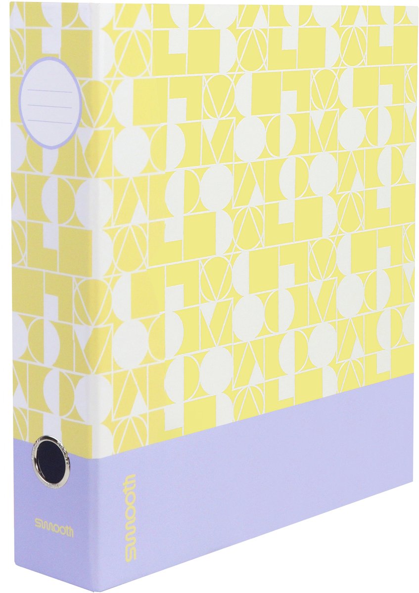 Ancor classeur à anneaux lisse a4 2 anneaux mécanisme d-25 jaune lilas - an-113181-f