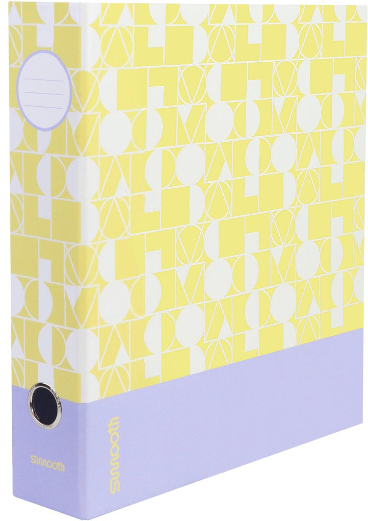 Ancor classeur à anneaux lisse a4 2 anneaux mécanisme d-25 jaune lilas - an-113181-f