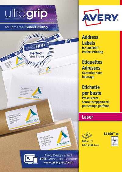 Étiquettes d'adresse Avery l7160-40