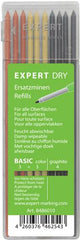 Outils de marquage experts set de recharges à sec expert basic 4x graphite 3x jaune rouge