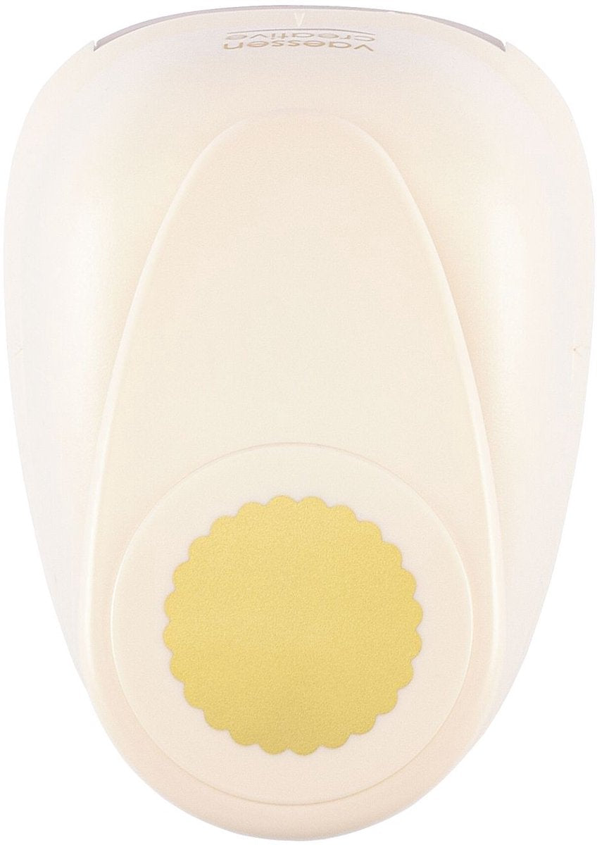 Vaessen creative punch - poinçon figure - cercle festonné - ø 6,3 cm