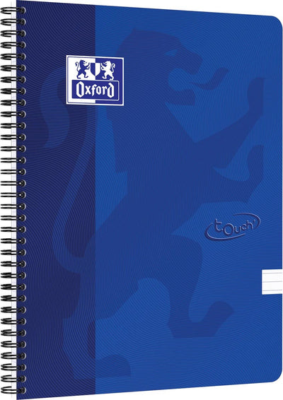 Oxford touch - bloc-notes - a4 - ligné - 140 pages - 90g - couverture souple - bleu
