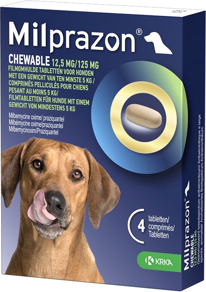 Krka milprazon comprimés à croquer des comprimés de vermifuges pour chiens de comprimés