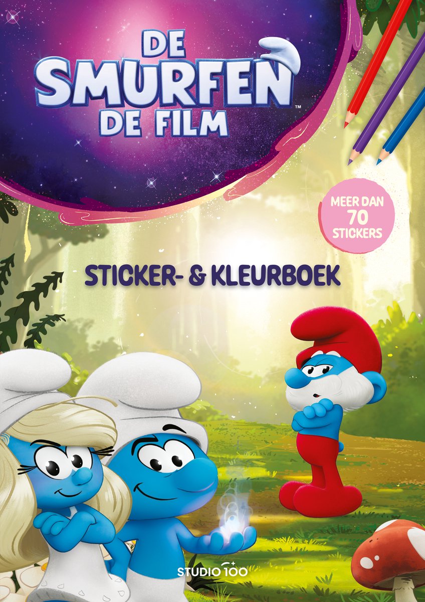 Studio 100 livre d'autocollants les Schtroumpfs - film