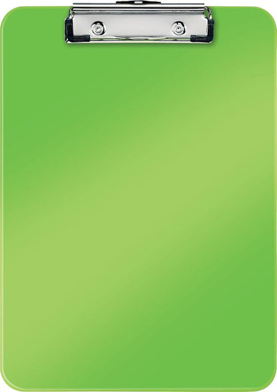 Porte-bloc A4 en plastique Leitz wow avec crochet de suspension - capacité jusqu'à 75 feuilles - vert