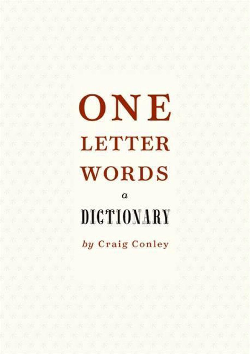 Mots d'une lettre, un dictionnaire