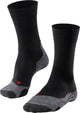 Falke tk2 chaussettes de marche en laine épaisse anti-ampoules en matériau fonctionnel hommes noir - taille 46-48