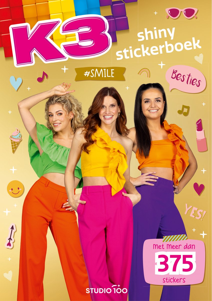 Studio 100 K3 Sticker Book - Stickers Shiny