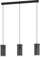 Suspension Eglo pinto textil 1 - e27 - 82 cm - noire