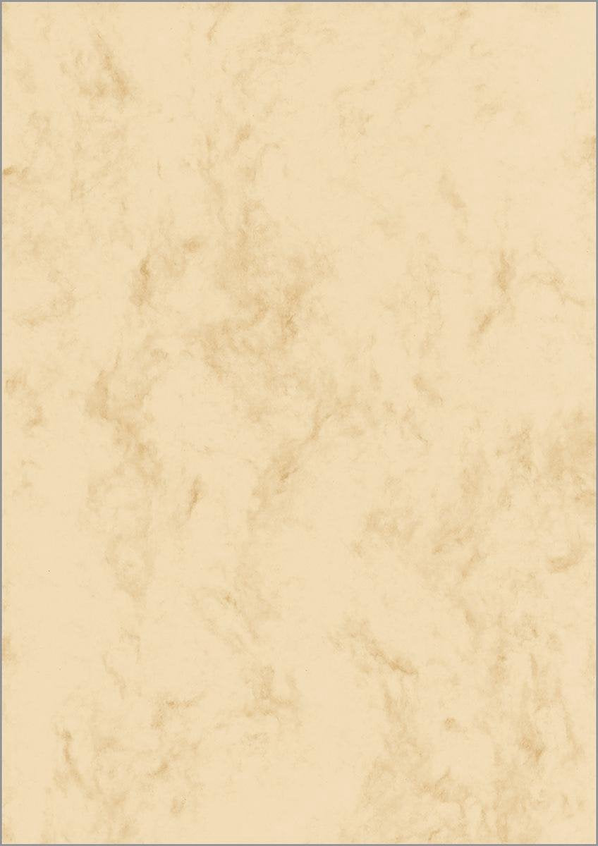 Papier design Sigel - a4 - beige marbré - 90 grammes - 100 feuilles - si-dp372
