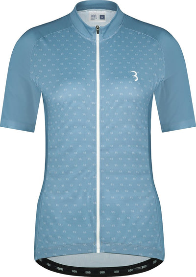 Bbb cycling donnafit chemise de cyclisme femme manches courtes - séchage rapide et respirante - chemise de cyclisme confortable - uniforme de cyclisme gris bleu - taille s - bbw-412
