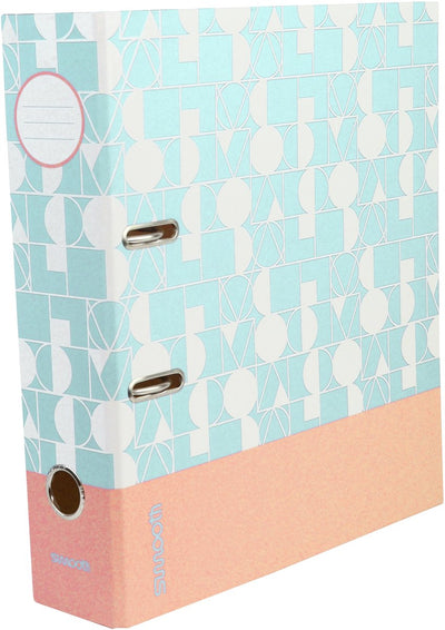 Ancor ordner lisse a4 2r 8cm bleu aqua - an-113174-e