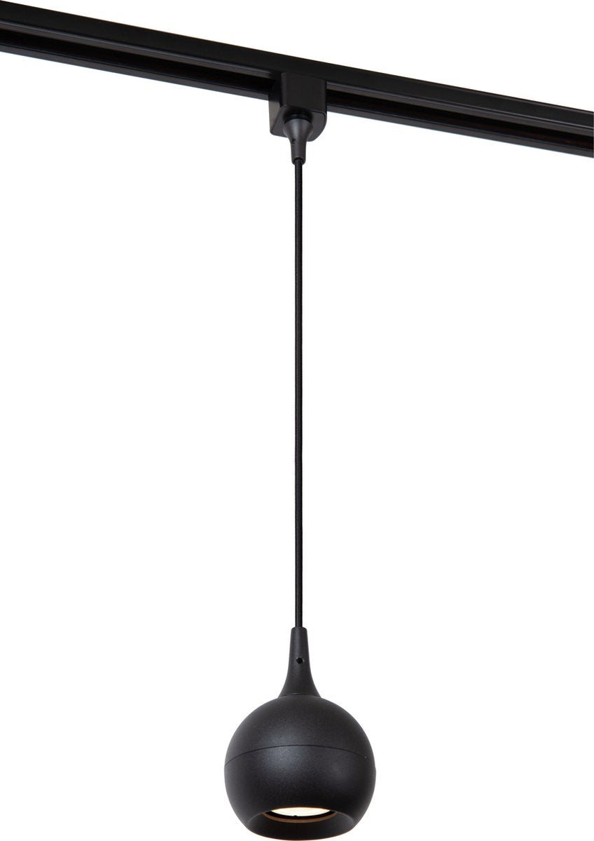 Lampe suspendue Lucide track favori - Éclairage sur rail à système monophasé - 1xgu10 - noir (extension)