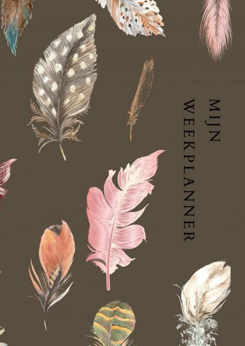 Planificateur hebdomadaire sans marque sans marque - planificateur de travail - a4 - boho - marron - non daté - agenda - planificateur de jour