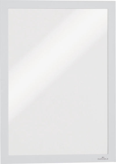 Durable 487202 duraframe a4 - 4872 cadre d'information, autocollant din a4 blanc (l x h) 236 mm x 322 mm 2 pièce(s)