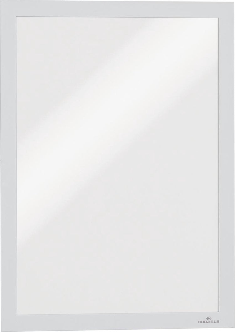 Durable 487202 duraframe a4 - 4872 cadre d'information, autocollant din a4 blanc (l x h) 236 mm x 322 mm 2 pièce(s)