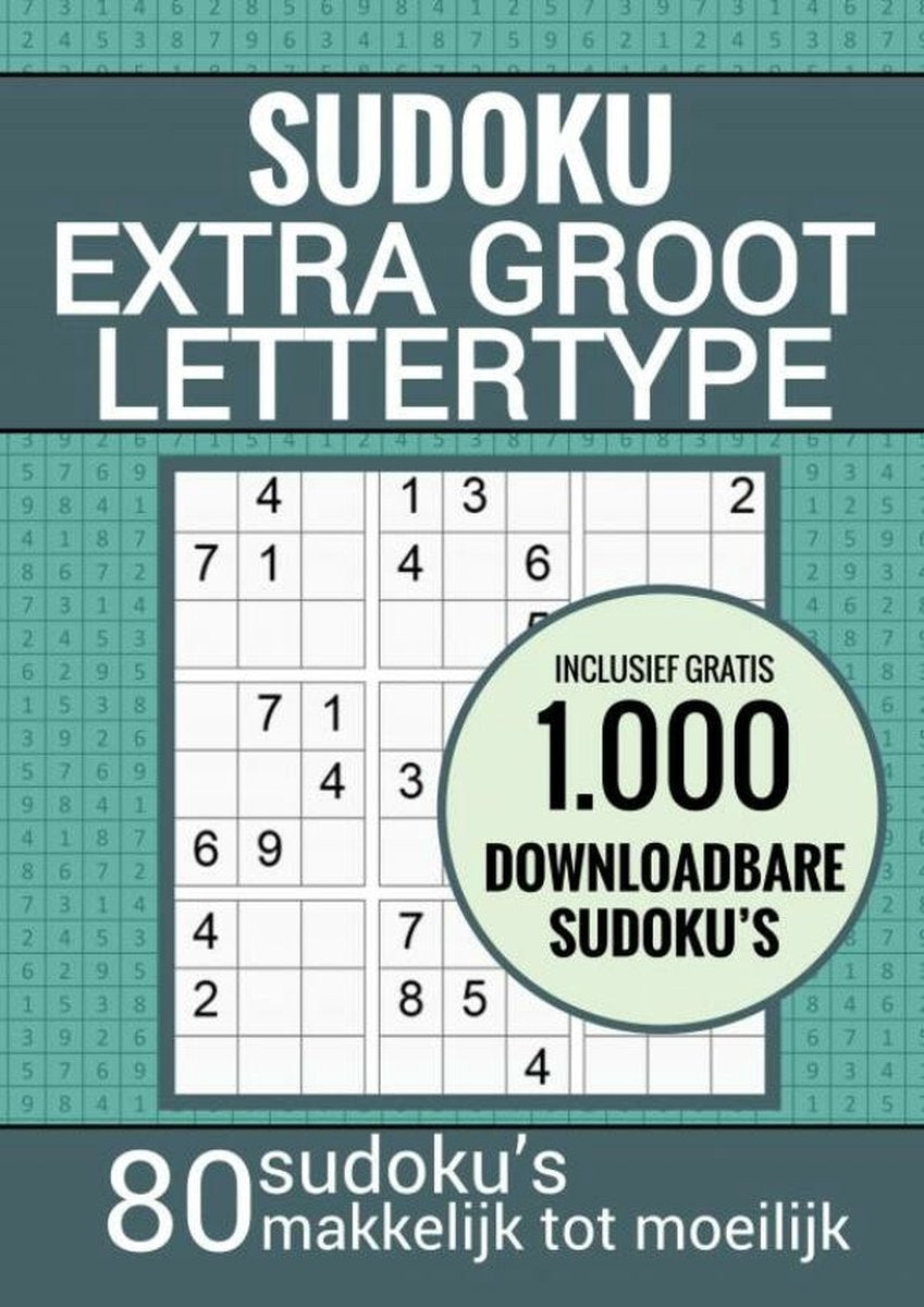 Livre de puzzles sans marque sans marque pour malvoyants, personnes âgées, seniors, grands-parents : sudoku grande police XL XXL