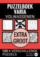 Cadeau de livre Varia - Livre de puzzle extra large - non. 2 - pour les personnes âgées, malvoyantes, seniors, grands-parents