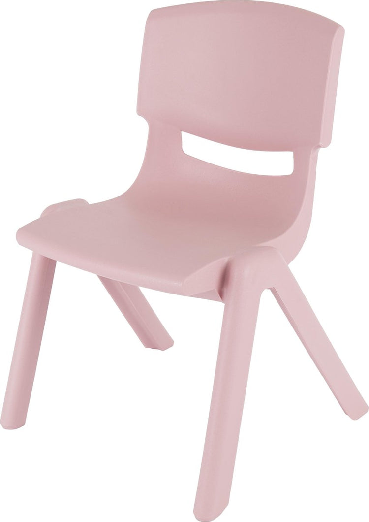 Chaise haute en plastique rose antique Bieco