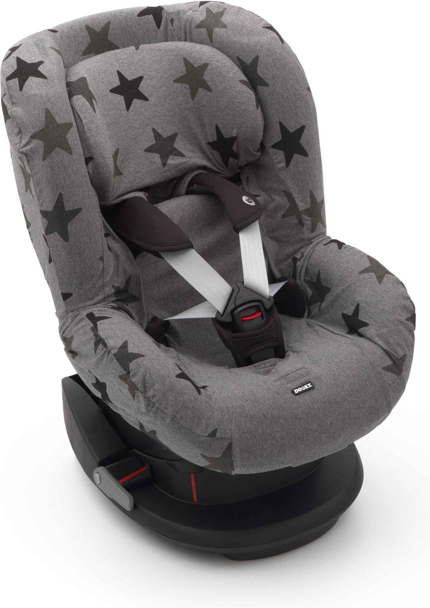 Dooky housse de siège groupe 1 housse de siège auto gris étoile - housse de siège auto universelle maxi cosi cabriofix, housse maxi cosi galet, housse maxi cosi, cybex et plus - housse de siège auto bébé universelle