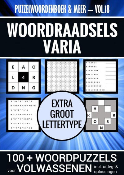 Dictionnaire de puzzles Brandless sans marque plus - vol. 18 - livre de puzzles varia pour adultes - police extra large