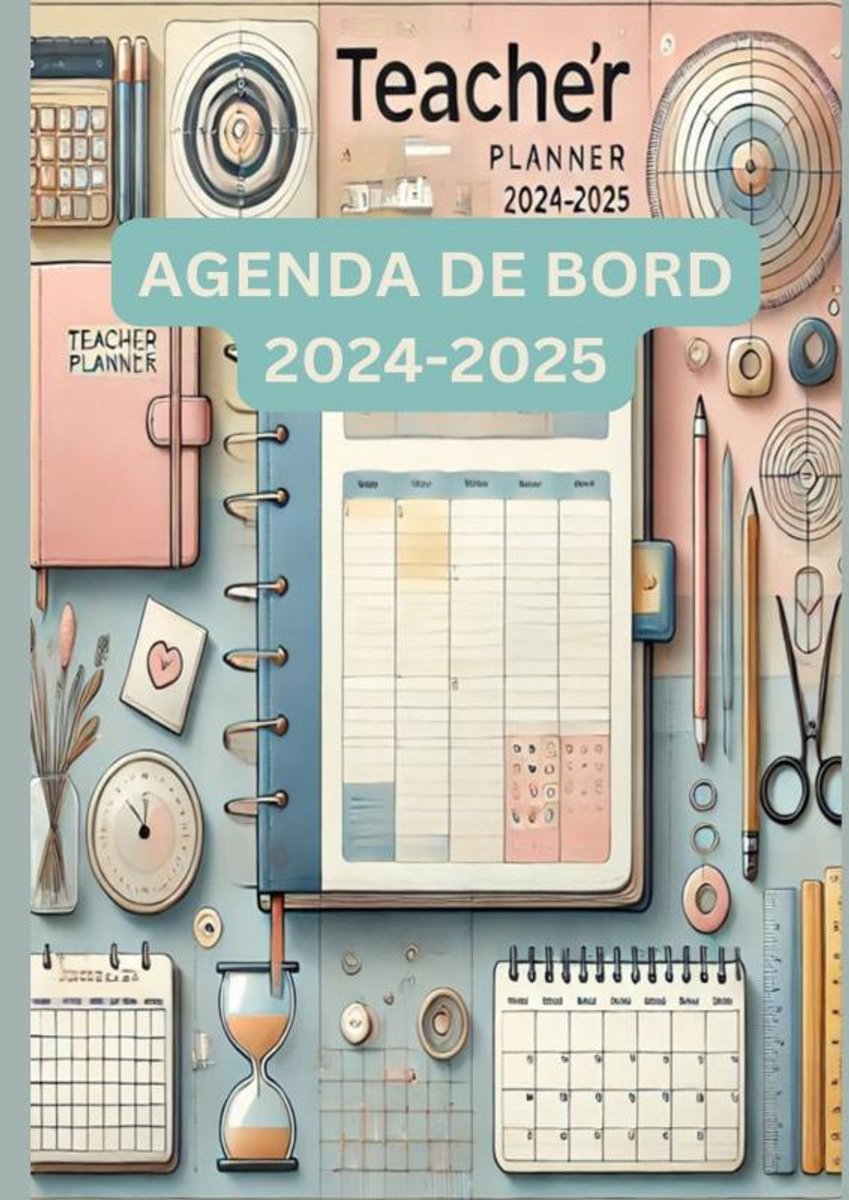 Agenda de bord sans marque sans marque 2024-2025
