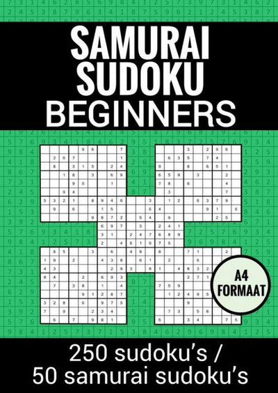 Sudoku facile sans marque sans marque : sudoku samouraï - non. 19 - livre de puzzles avec 100 puzzles faciles pour adultes et personnes âgées
