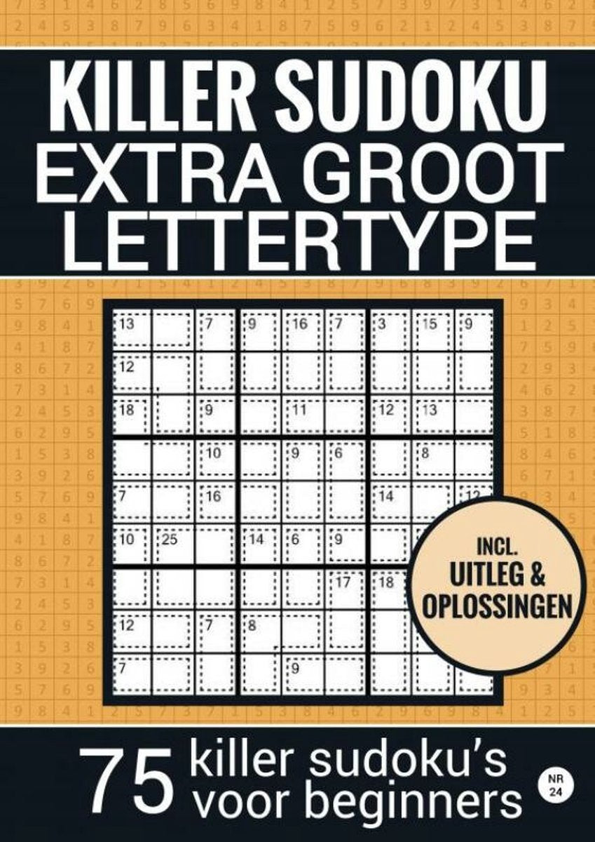 Livre de puzzles sans marque sans marque pour personnes âgées, malvoyants, grand-père, grand-mère, seniors - non. 24 - sudoku facile à tuer - gros caractères