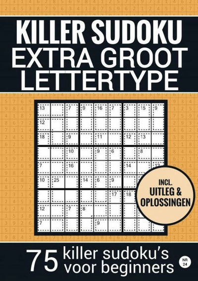 Livre de puzzles sans marque sans marque pour personnes âgées, malvoyants, grand-père, grand-mère, seniors - non. 24 - sudoku facile à tuer - gros caractères