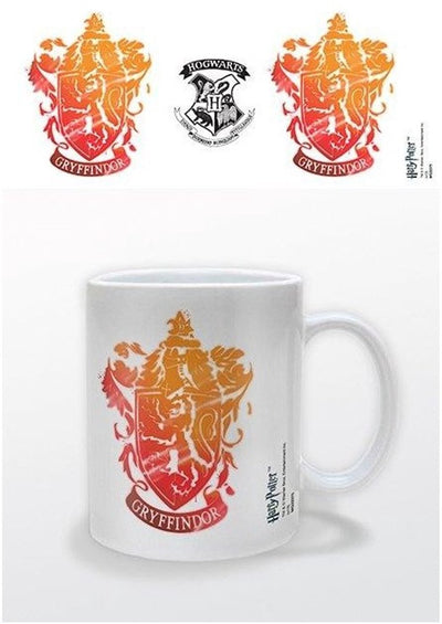 Harry Potter - tasses avec écusson au pochoir de Gryffondor