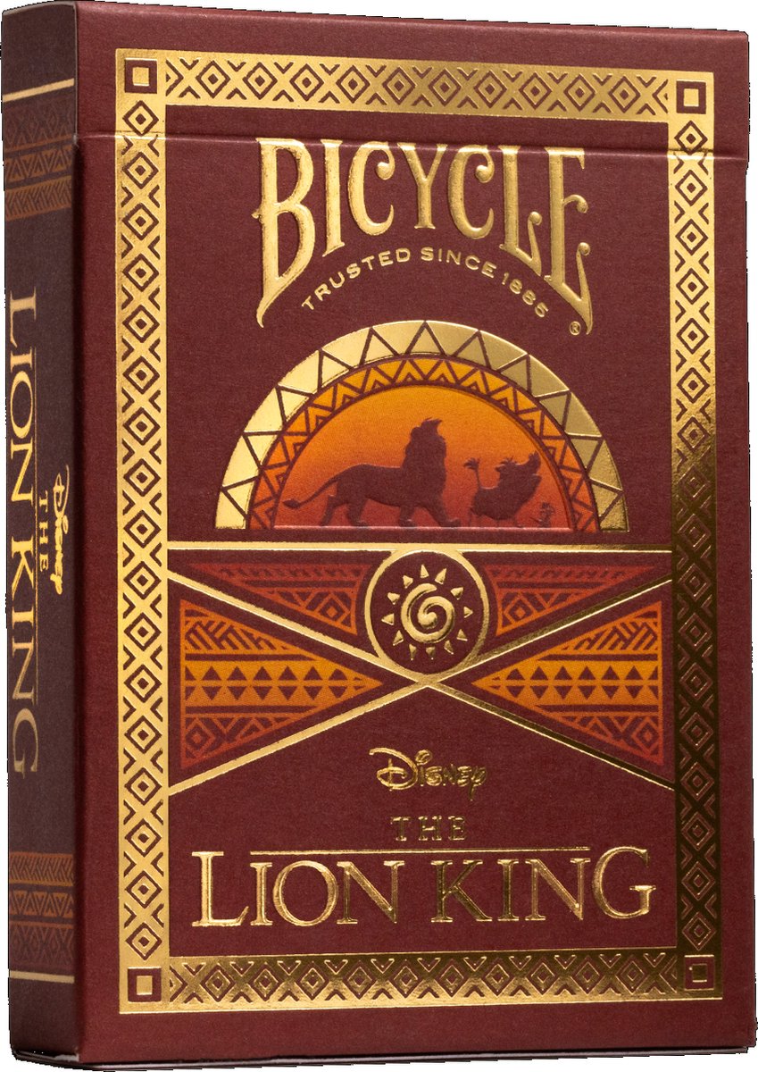 Bicycle disney le roi lion inspiré des cartes à jouer - cartes à jouer premium - poker - Ultimates - sous licence officielle
