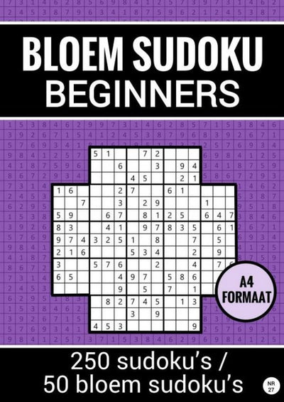 Brandless sans marque sudoku facile : sudoku fleur - no. 27 - livre de puzzles avec 50 puzzles de sudoku de fleurs pour débutants