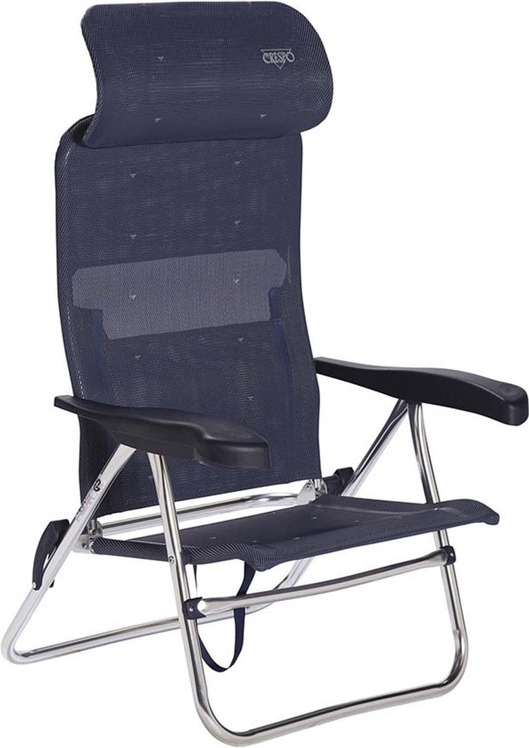 Crespo - chaise de plage - al 205 - compacte - bleu foncé