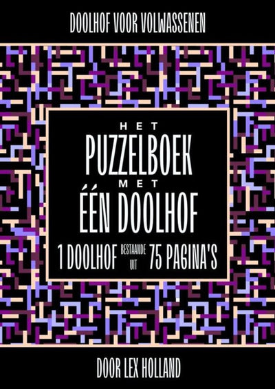 Labyrinthe pour adultes - le livre de puzzles avec un