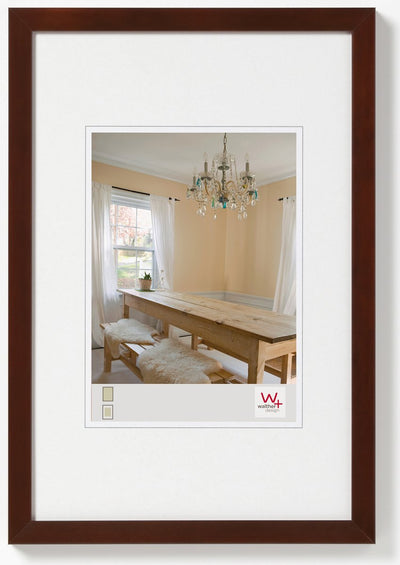 Poivrons Walther - cadre en bois - format photo 40x50 cm - noix
