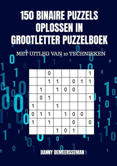 Sans marque, sans marque, résolvant 150 énigmes binaires dans un livre de puzzles en gros caractères