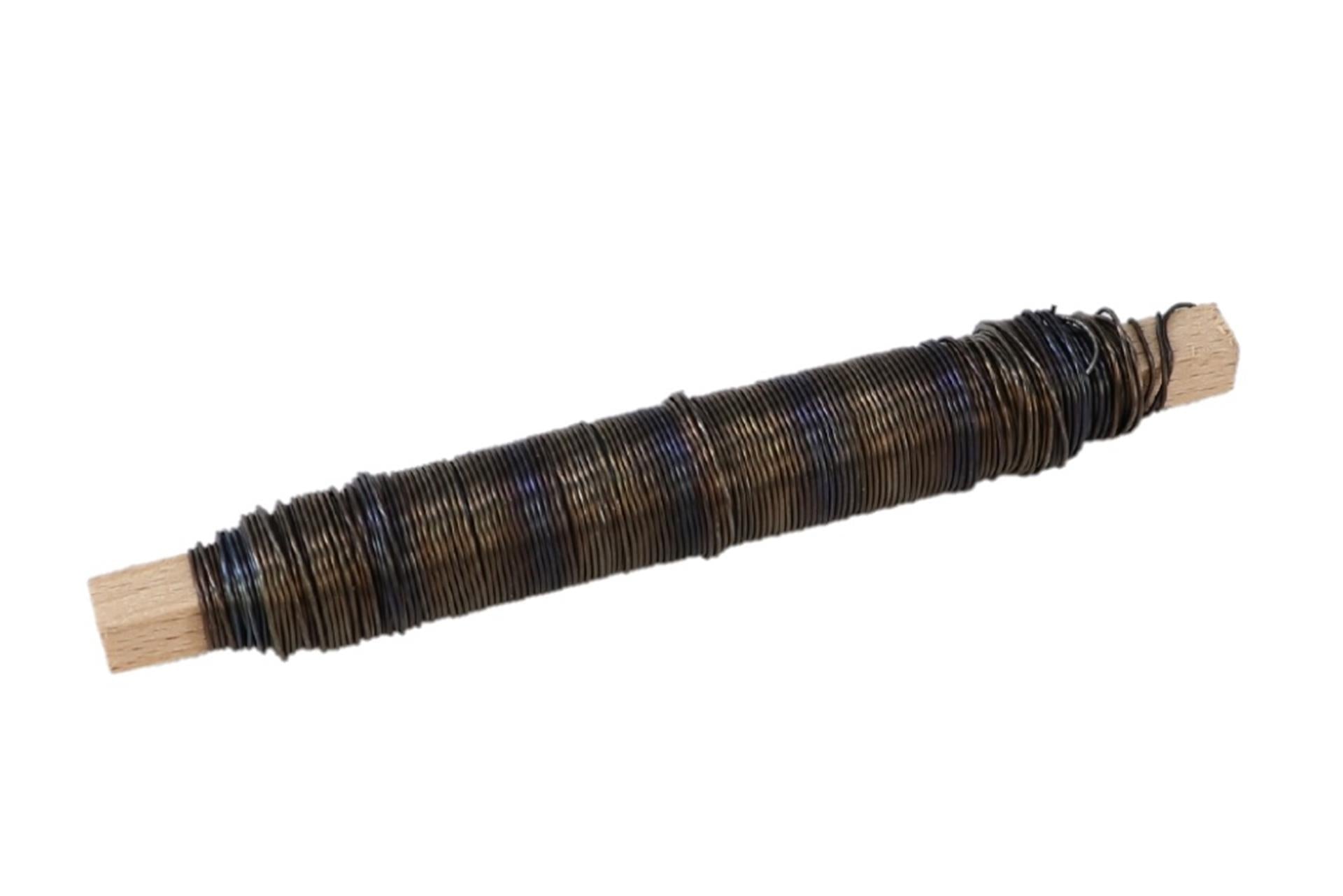 Fil de bobinage vivant naturel HBx 0,65 mm 100 grammes lueur bleue