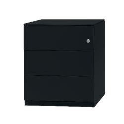 Caisson à tiroirs bisley 3l basic acier verrouillable 420x565x500mm noir