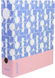 Ancor classeur à anneaux lisse a4 2 anneaux mécanisme d-25 rose bleu - an-113181-d