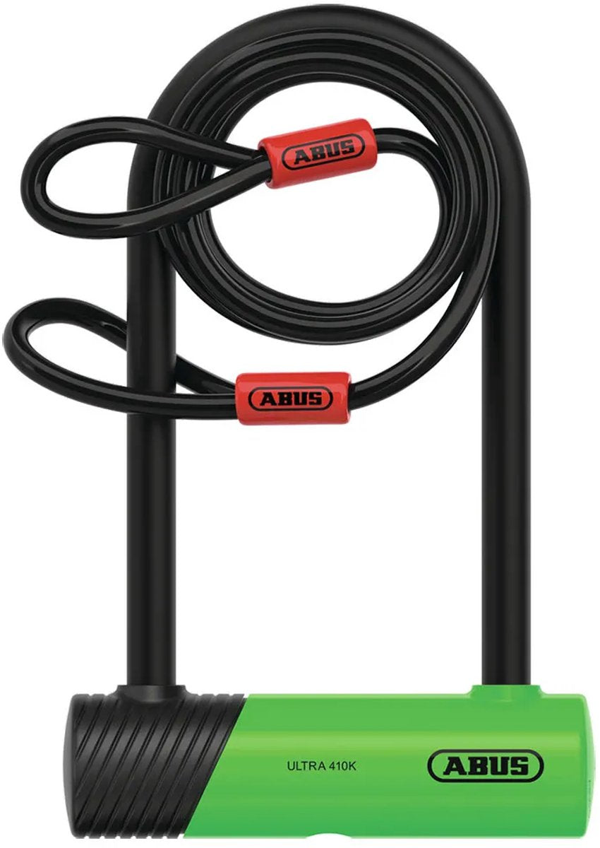 Antivol en U Abus ultra mini 410k 150hb180 incl. câble à boucle cobra et support sh34