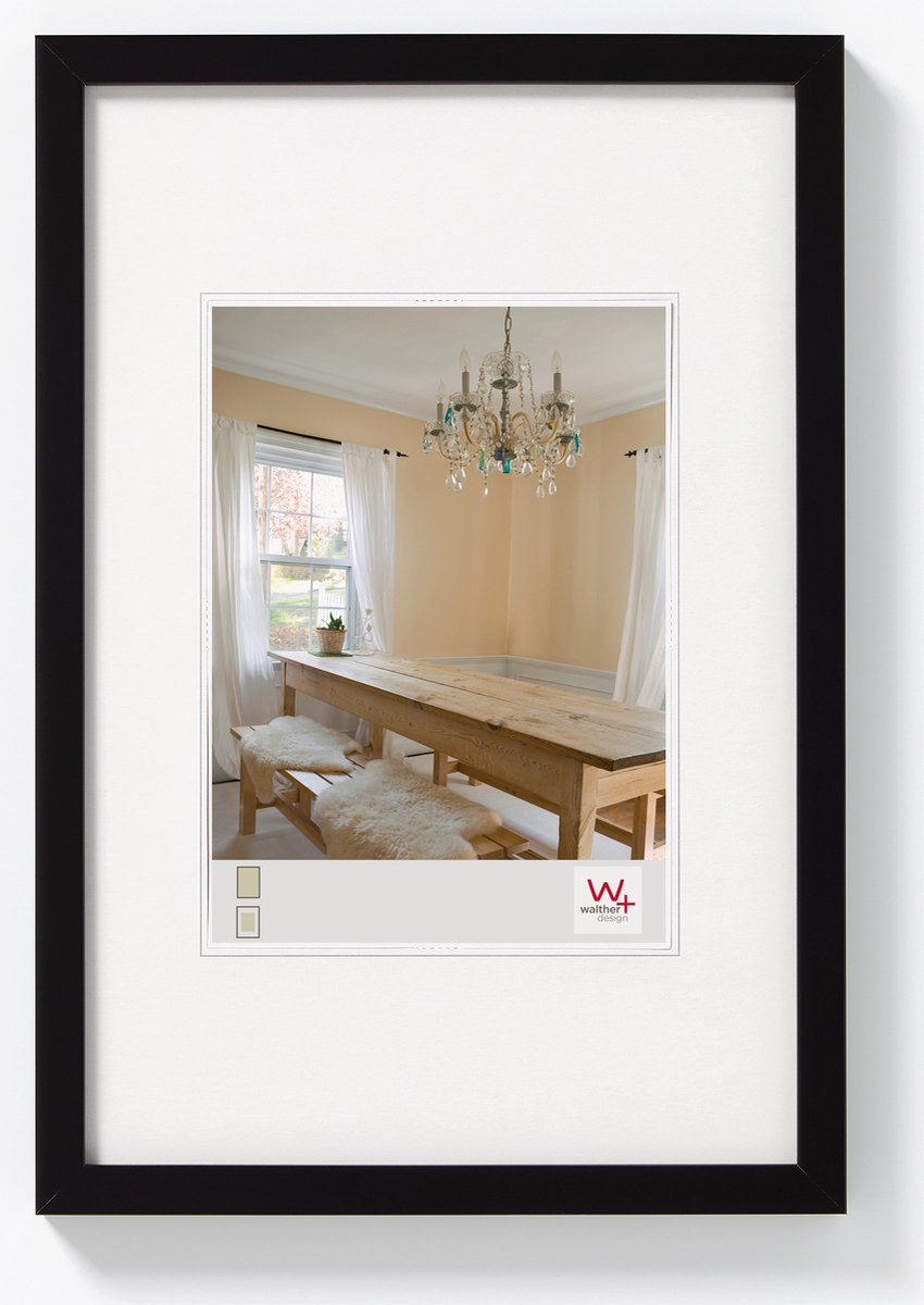 Poivrons Walther - cadre en bois - format photo 20x30 cm - noir