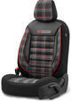 Otom jeu de housses de siège sport 5 mm textile noir rouge 11 pièces