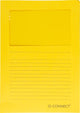 Q-connect l-map avec fenêtre | 120 g m² | a4 | paquet de 100 pièces | jaune