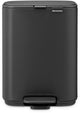 Brabantia bo poubelle à pédale - 4 litres - salle de bain - gris infini minéral